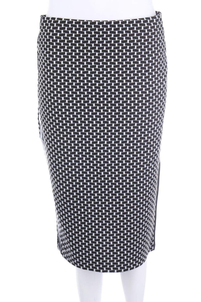 orsay - Pencil Skirt with Faux Leather Details - M