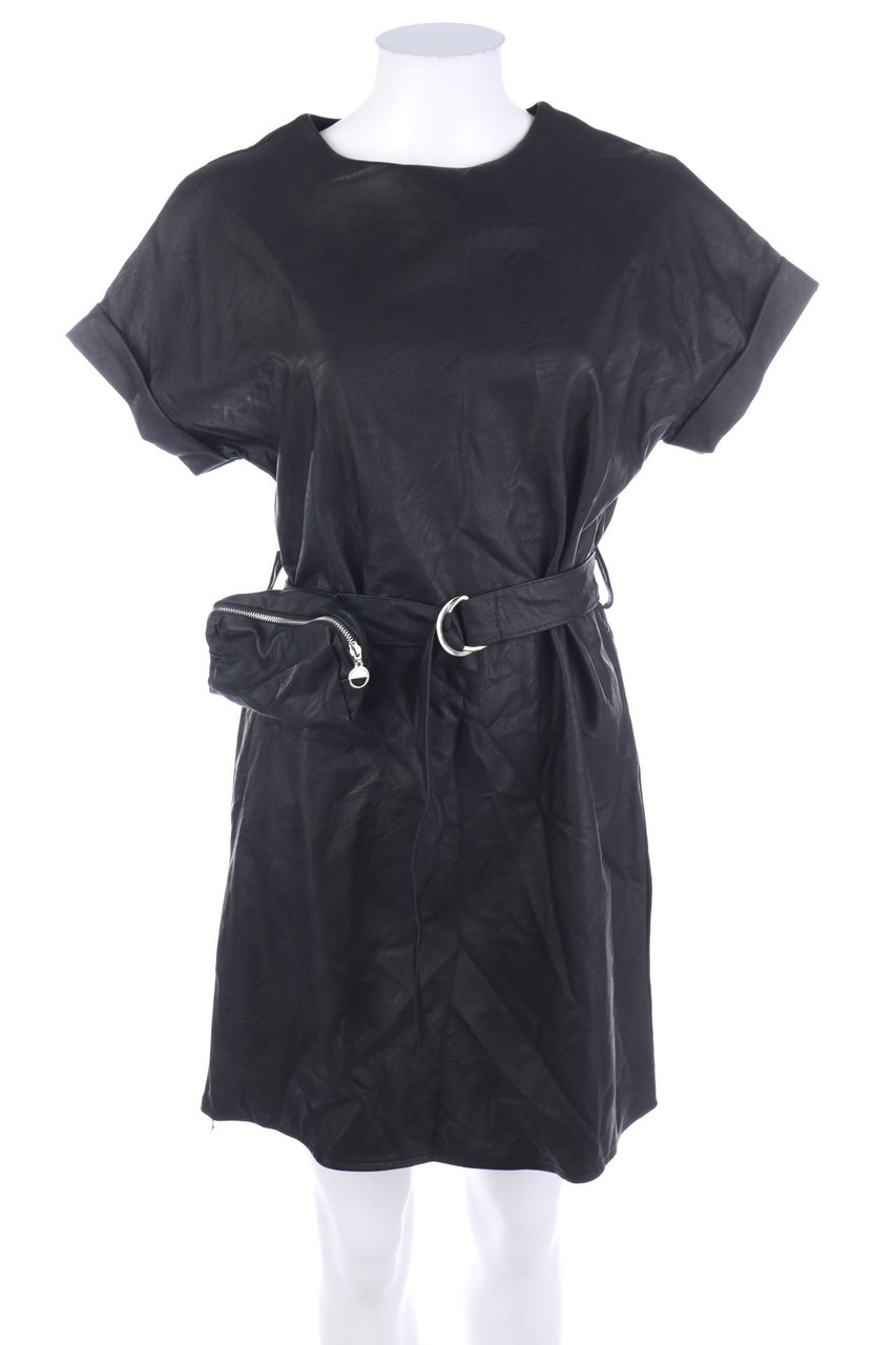 NEW COLLECTION - Faux Leather-Kleid - D 38