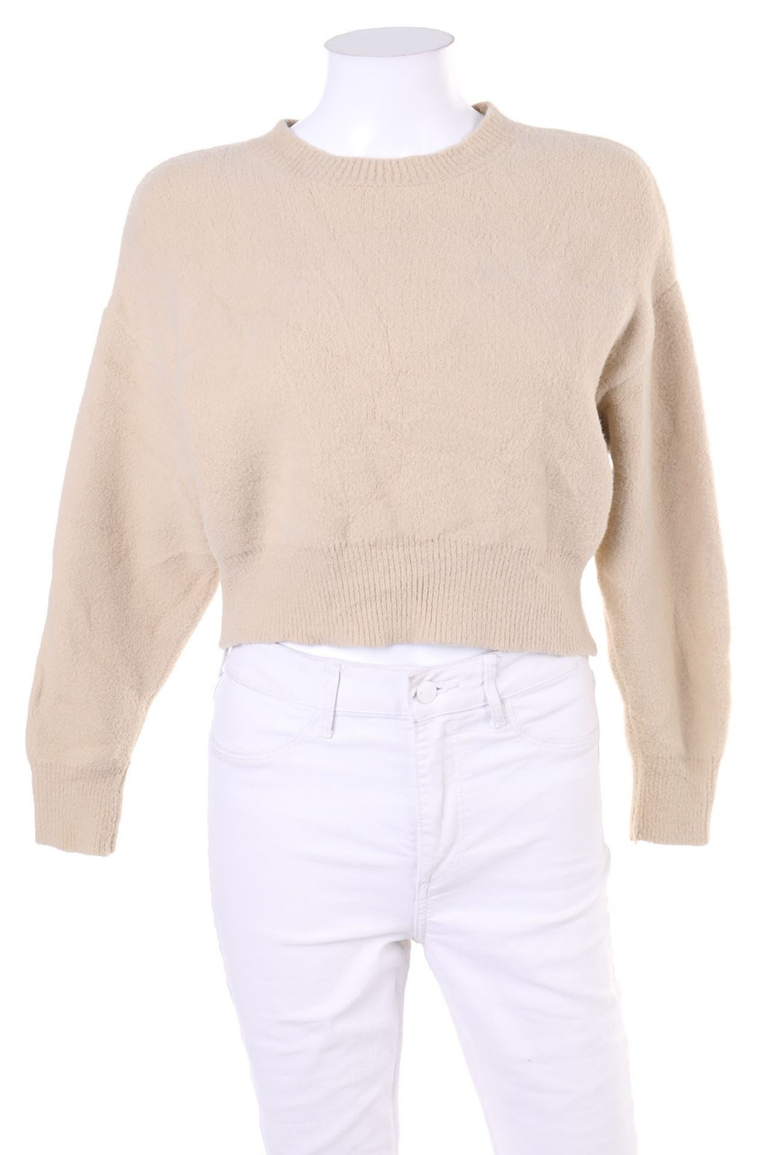Bershka - Cropped-Pullover with Overcut Shoulder - S