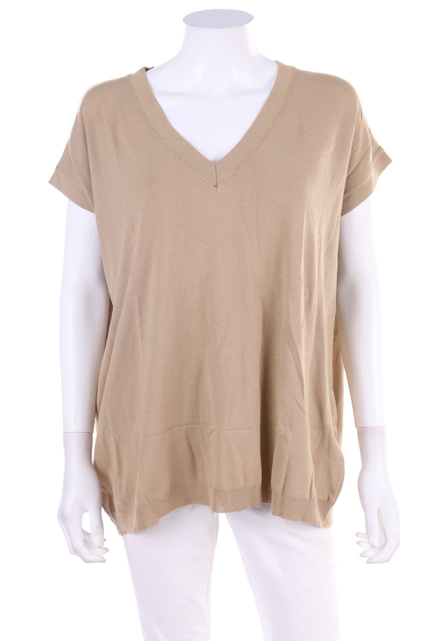 ELLA LAGO DI COMO - Shortsleeve Pullover, Viscose-blend with Glitter - L