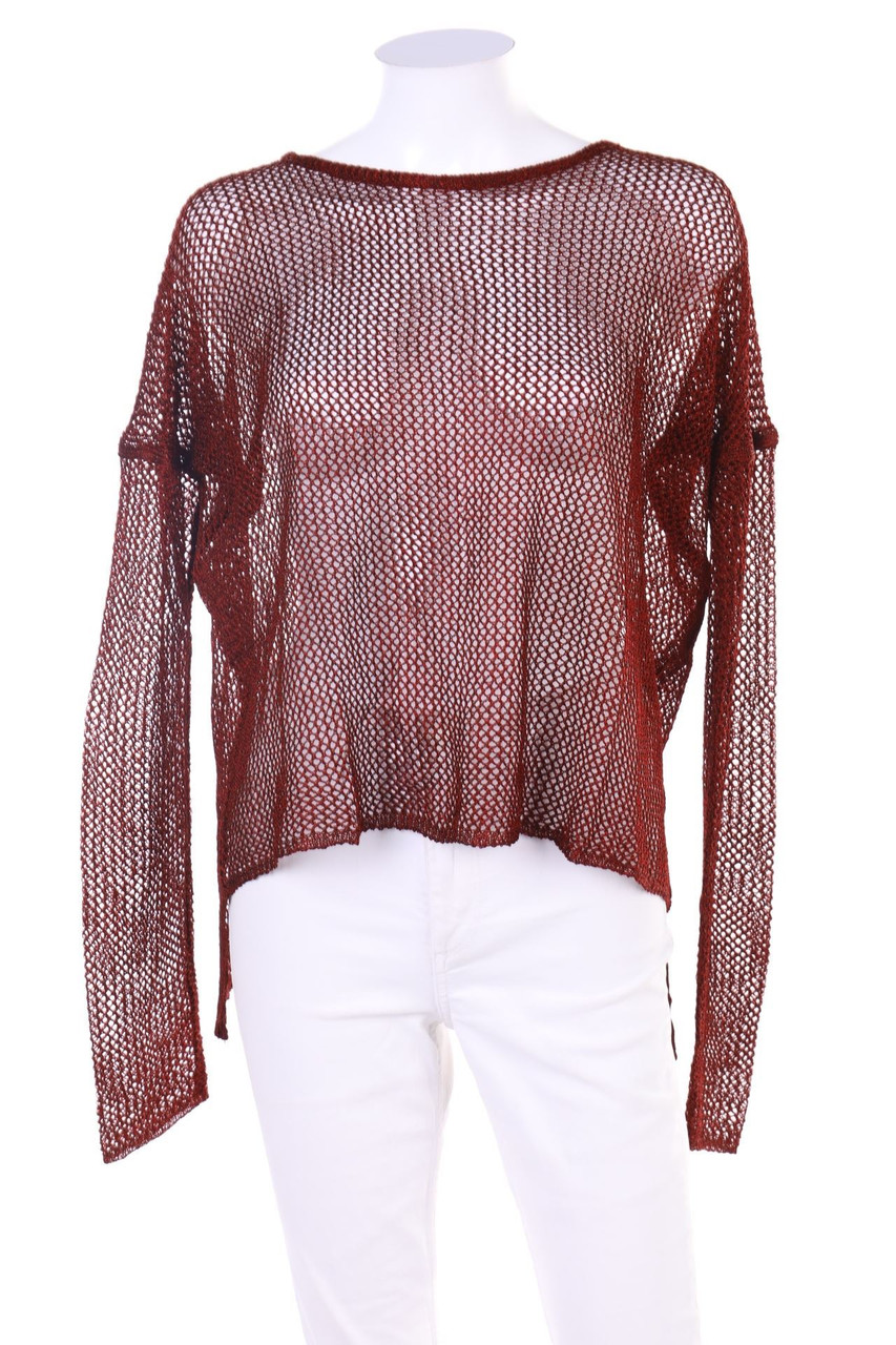 SOON - Vokuhila-Oversize-crewneck pullover - L