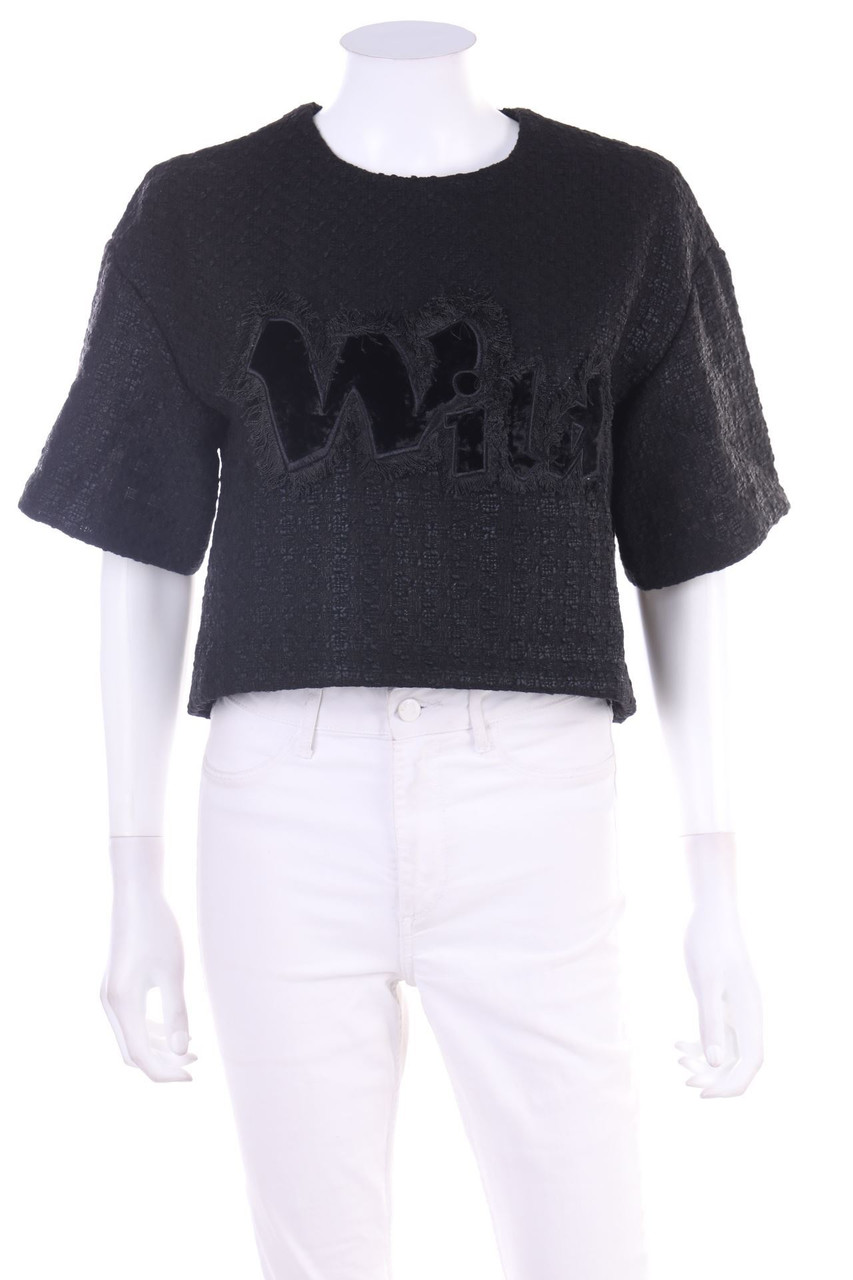 MANGANO - Bouclé-Pullover with Fringes - D 38