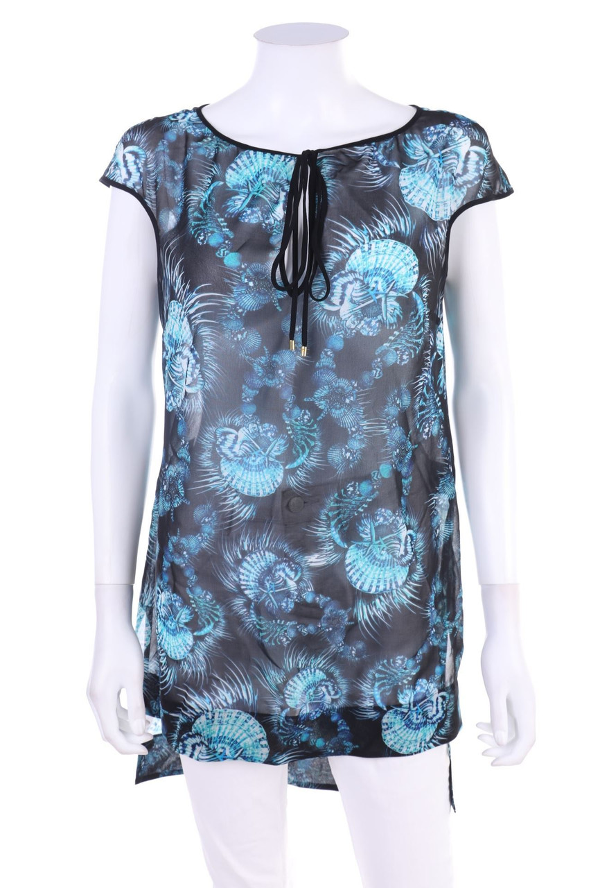 Just cavalli - Chiffon-Kurzarm-Bluse - D 36