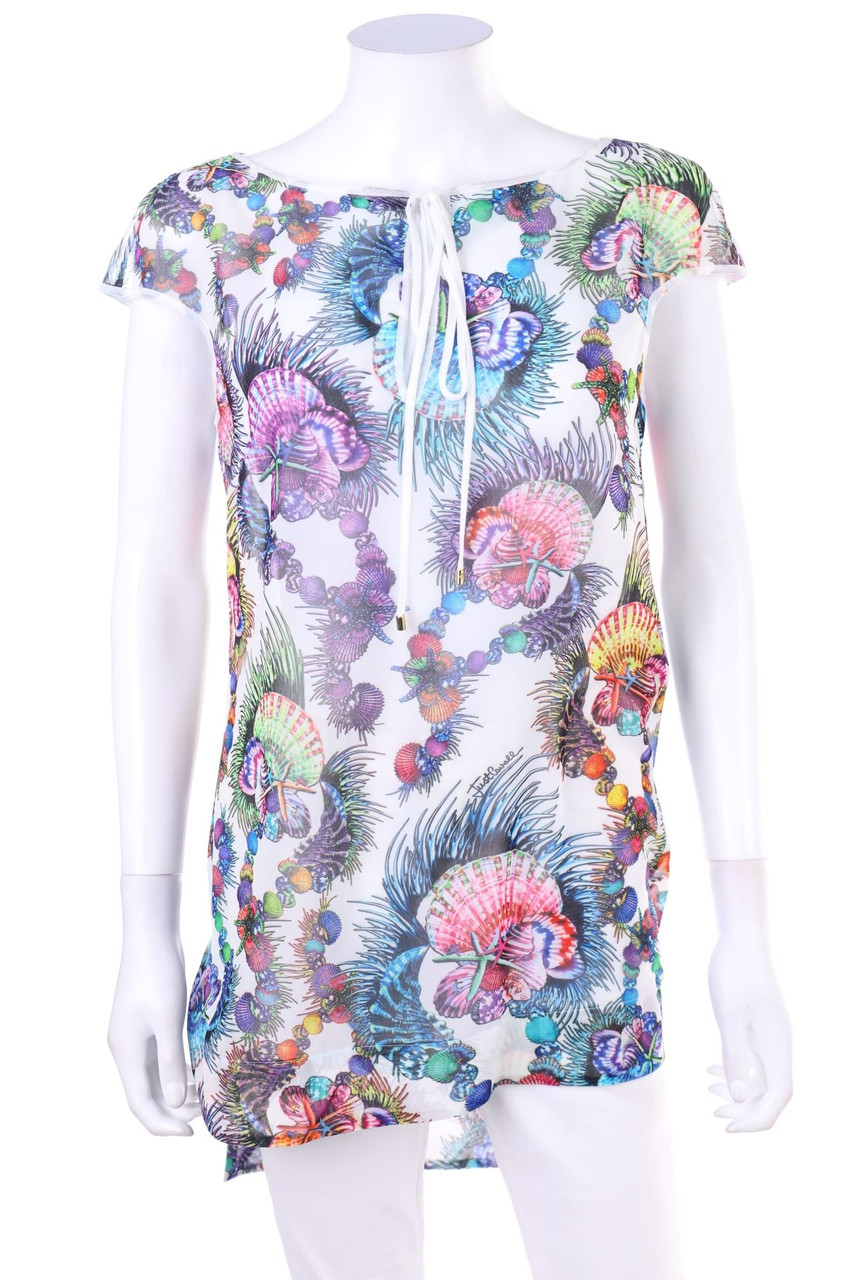Just cavalli - Chiffon-Bluse mit Print - D 34