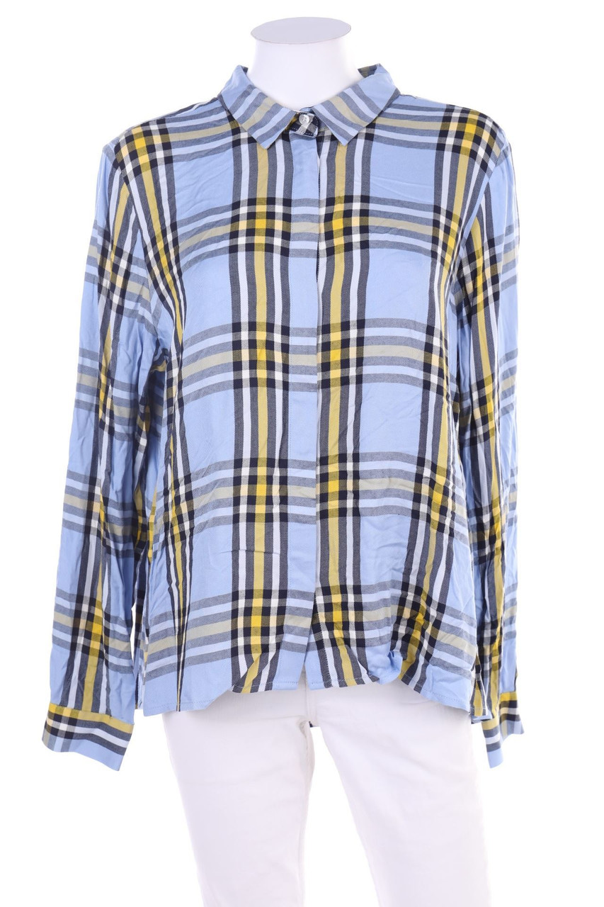 CLARINA COLLECTION - Hemd-Bluse mit Karo-Muster - D 44