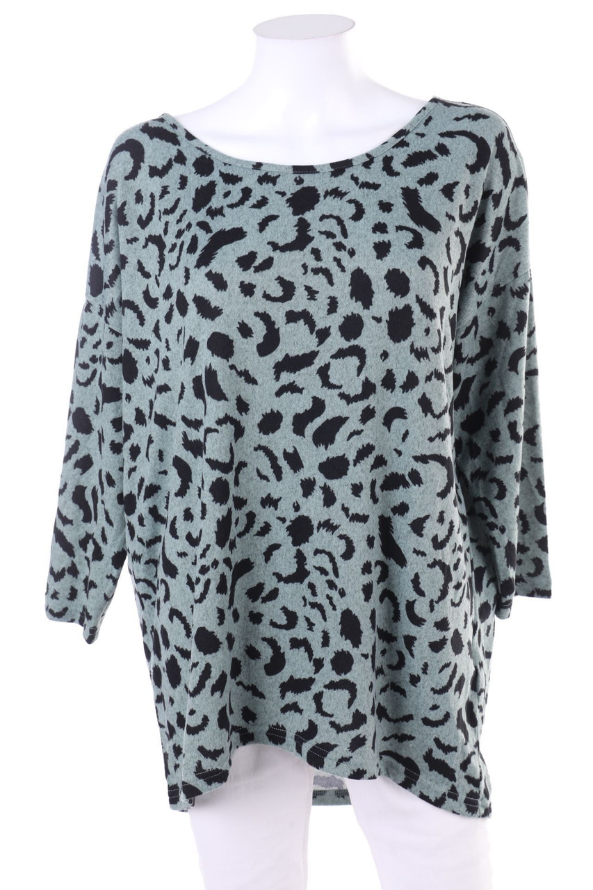 ONLY - Oversize-Shirt mit Animal-Print - L
