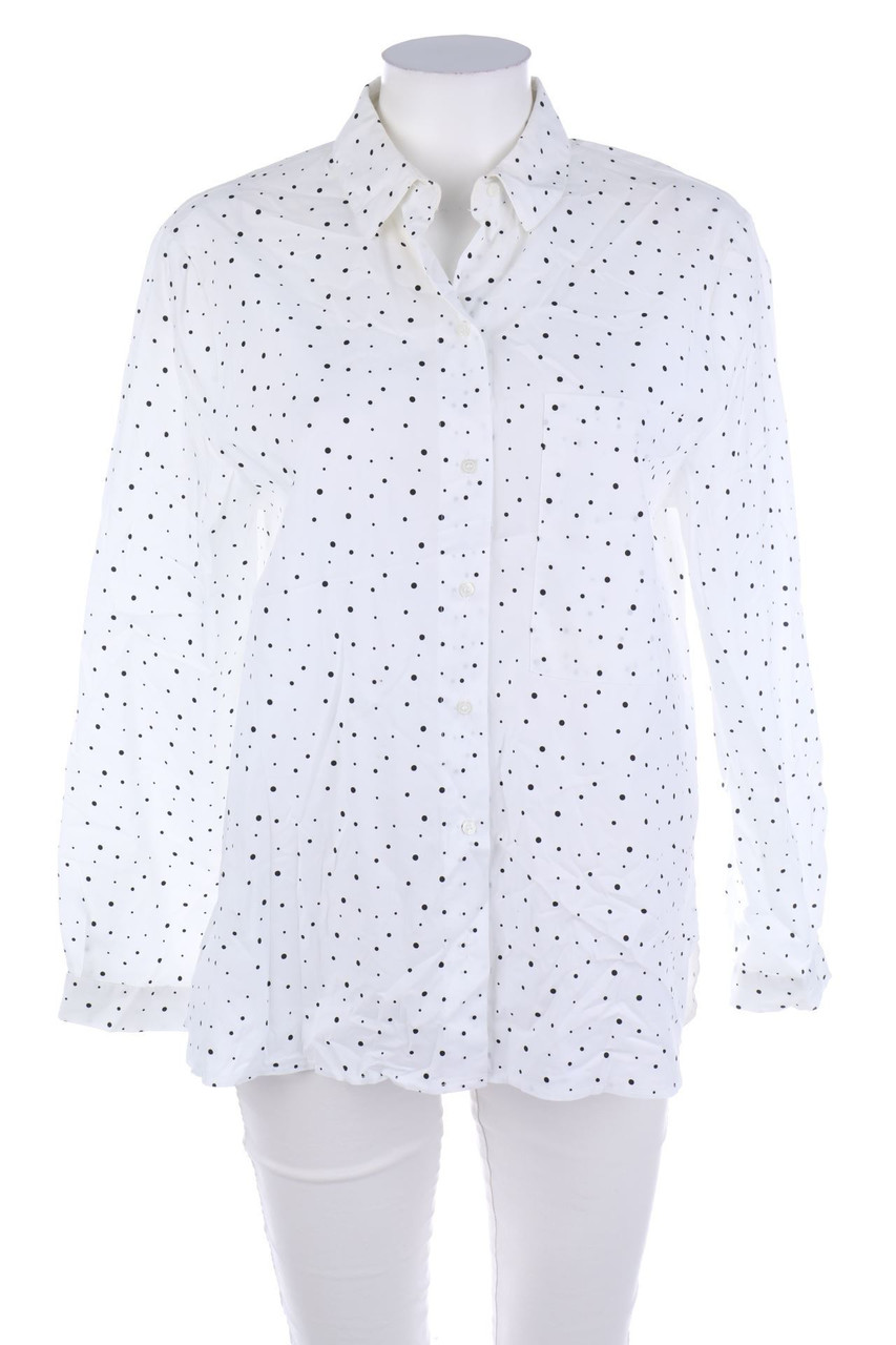 ZARA - Hemd-Bluse mit Punkten - M