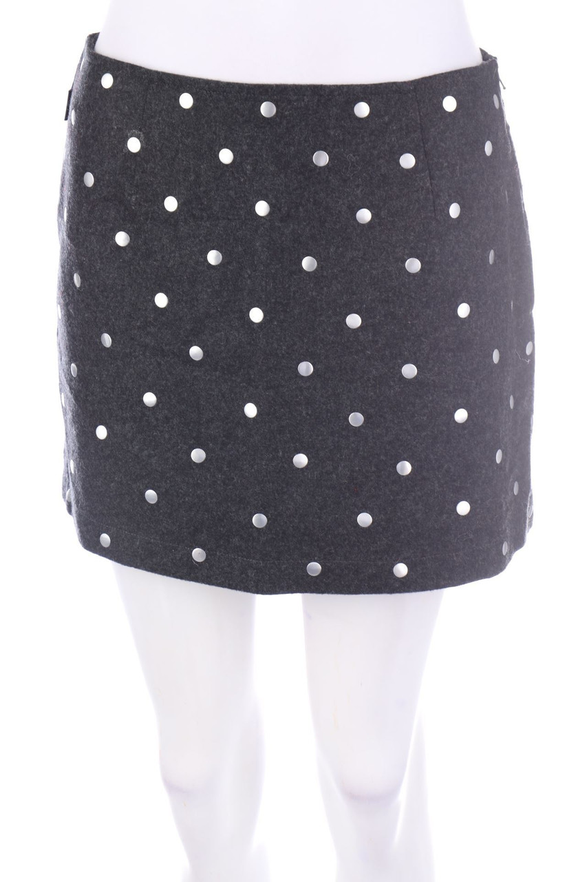 MOSCHINO JEANS - Rock aus Woll-Mix mit Applikationen - D 36