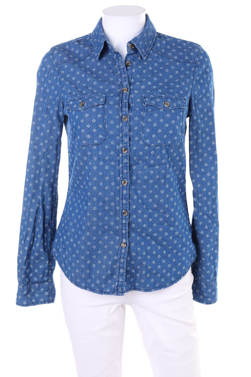 H&M - Hemd-Bluse mit aufgesetzten Taschen - D 34
