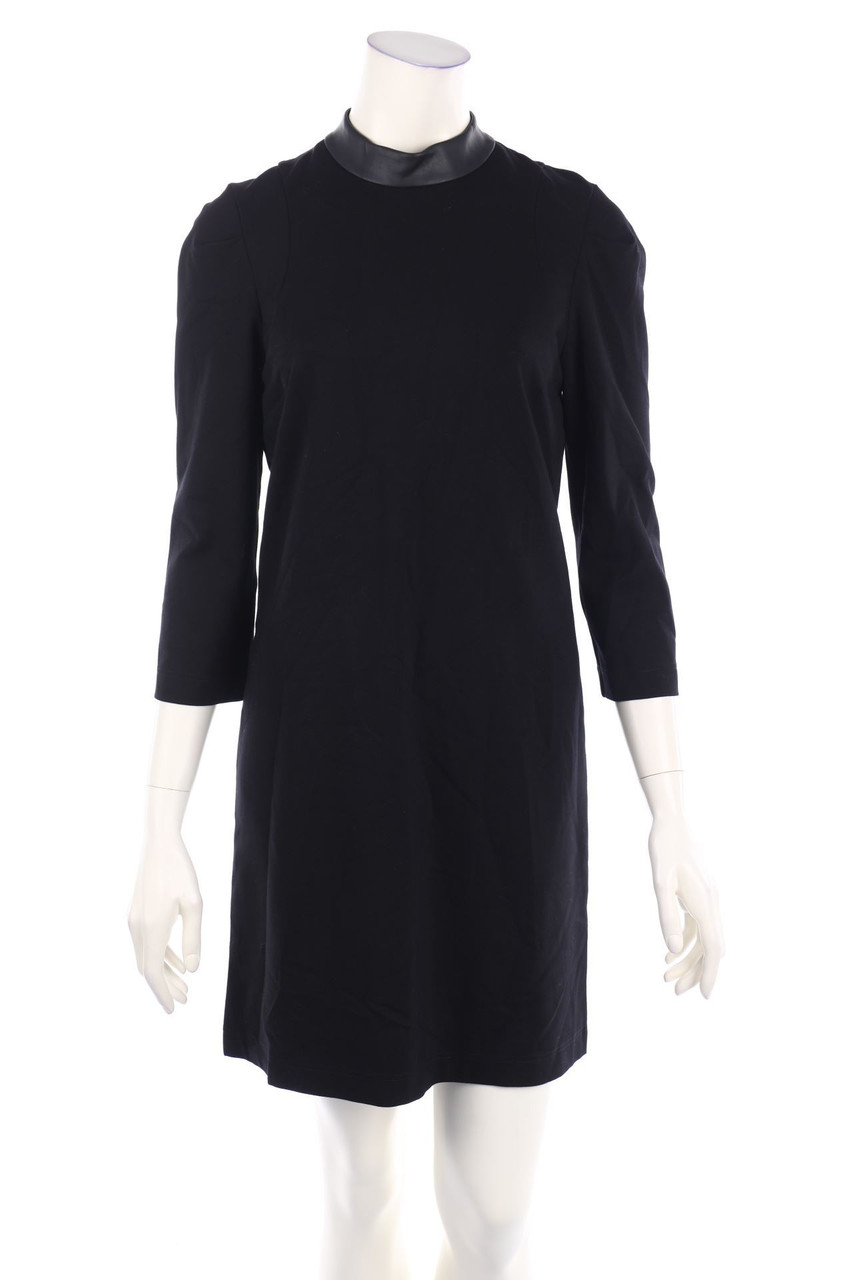 IKKS WOMEN - Dress with Faux Leather Details - M