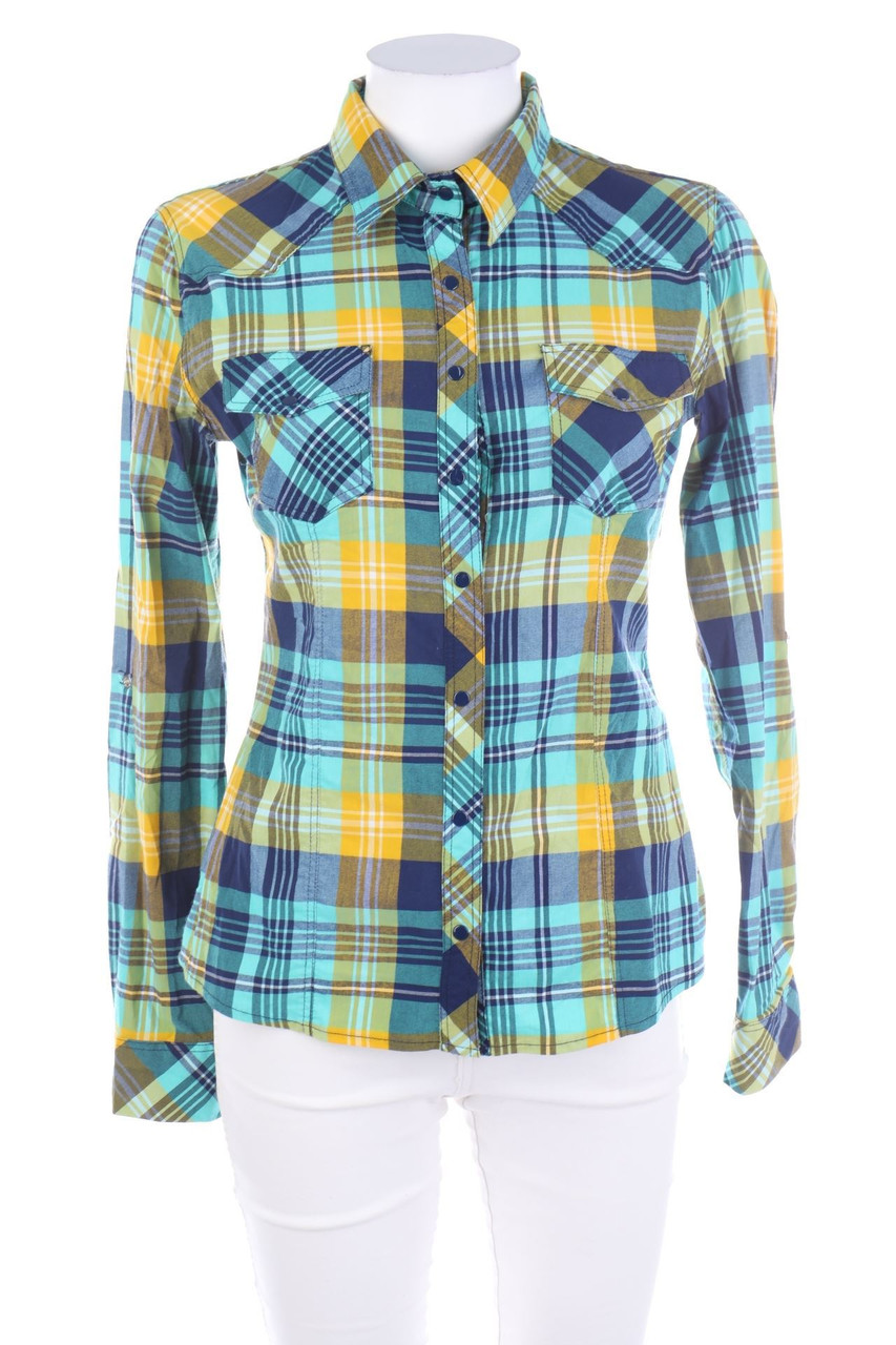 ELLY - Shirt Blouse, Checked - D 40