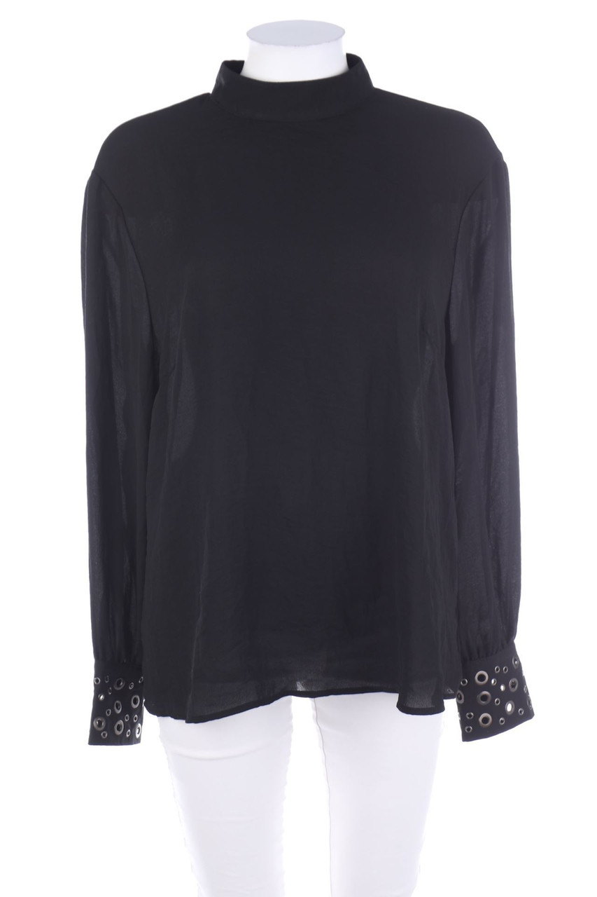 AMISU - Bluse mit tiefem Rückenausschnitt - L