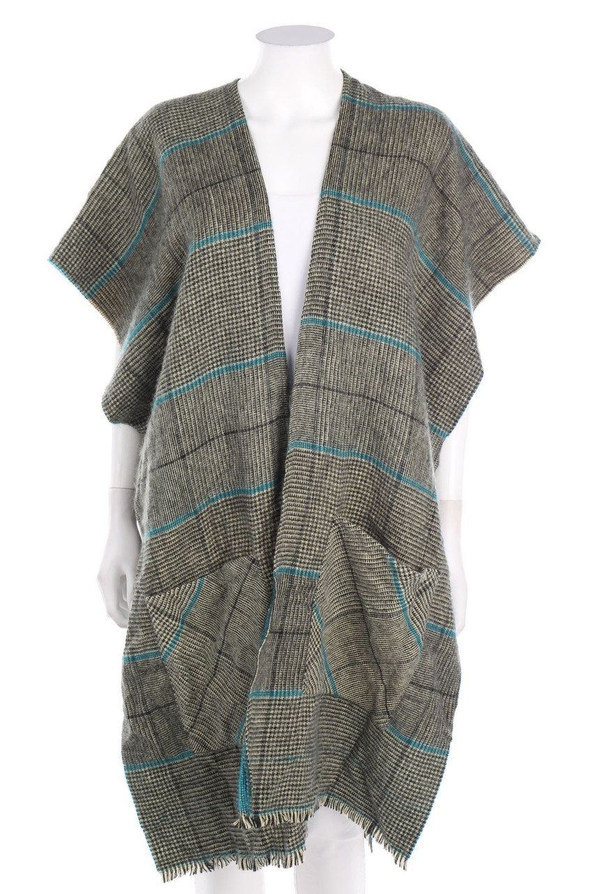 Dixie - Cardigan, Checked - ONE SIZE