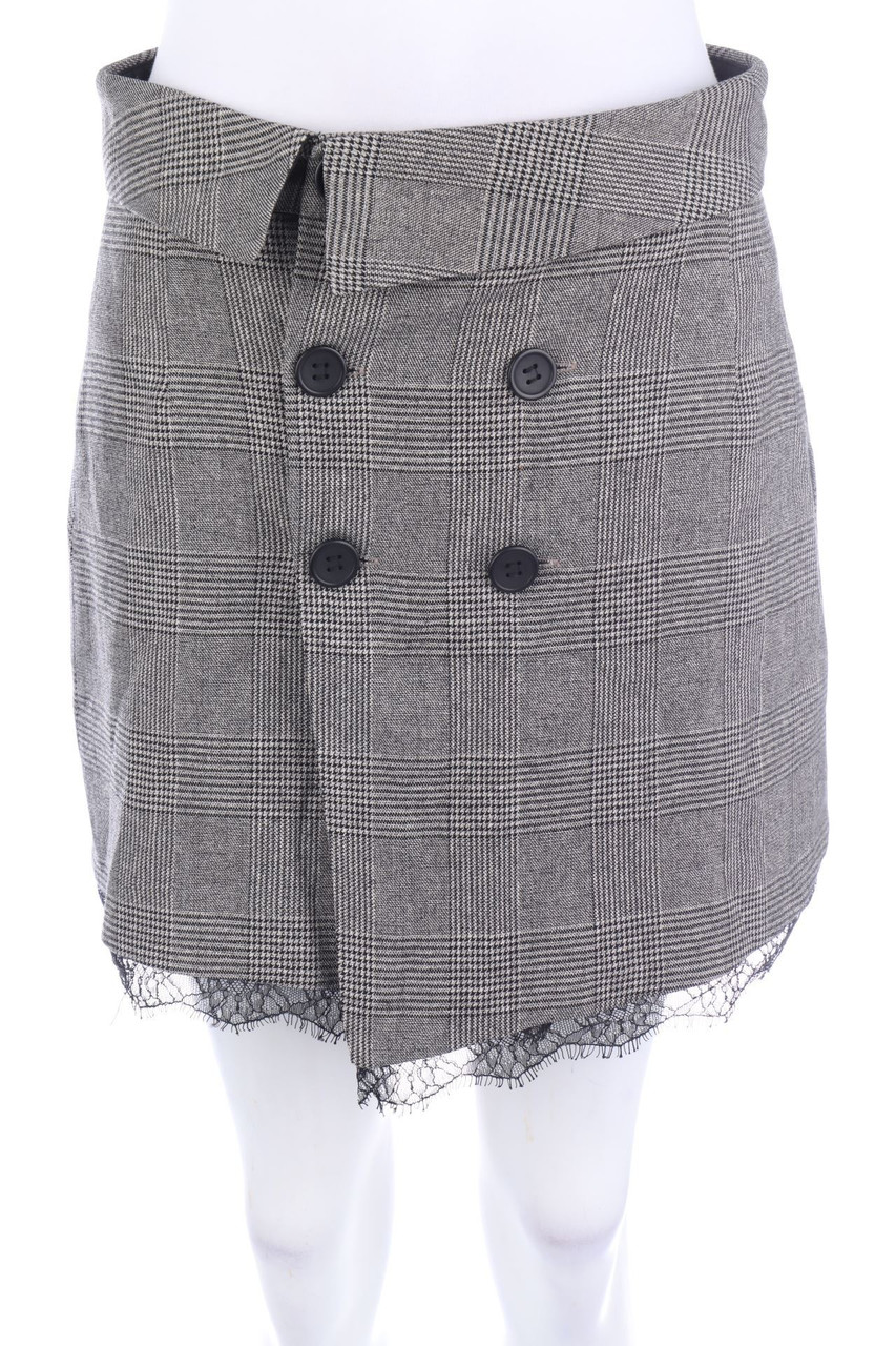 ZARA - Wrap-Skirt, Preppy Style with Lace - M