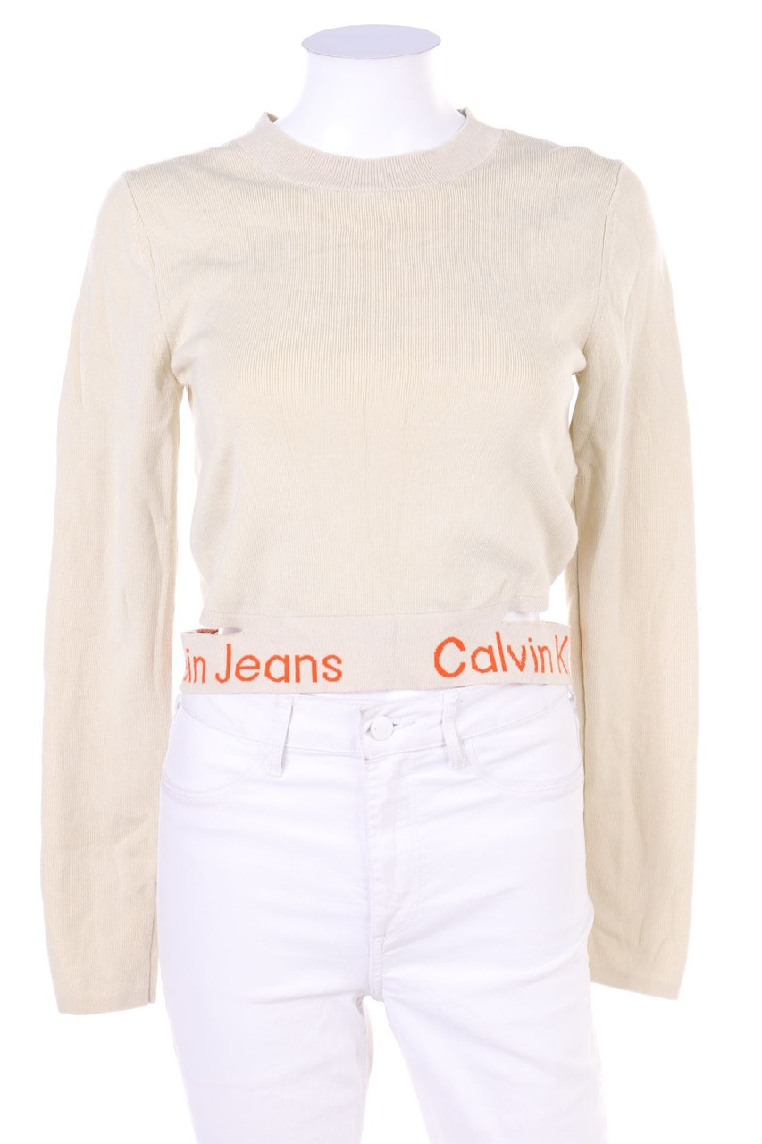 Calvin Klein Jeans - Cropped-Pullover with Cut-Out - L
