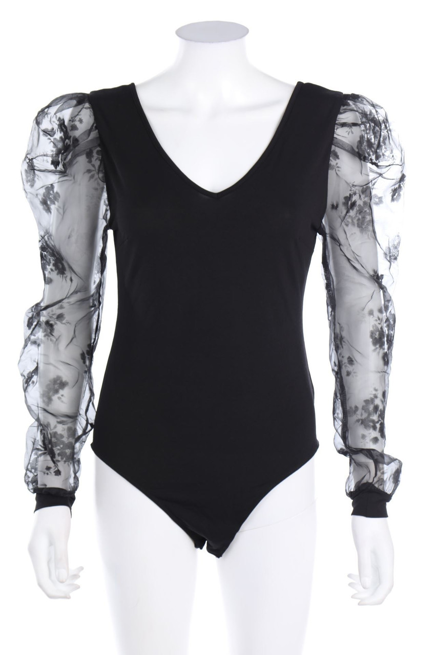 zebra - Sleveless Body with Puffy Sleeves - S