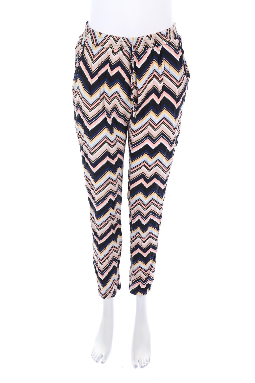 Hailys - Jogger-Hose mit Zickzack-Muster - L