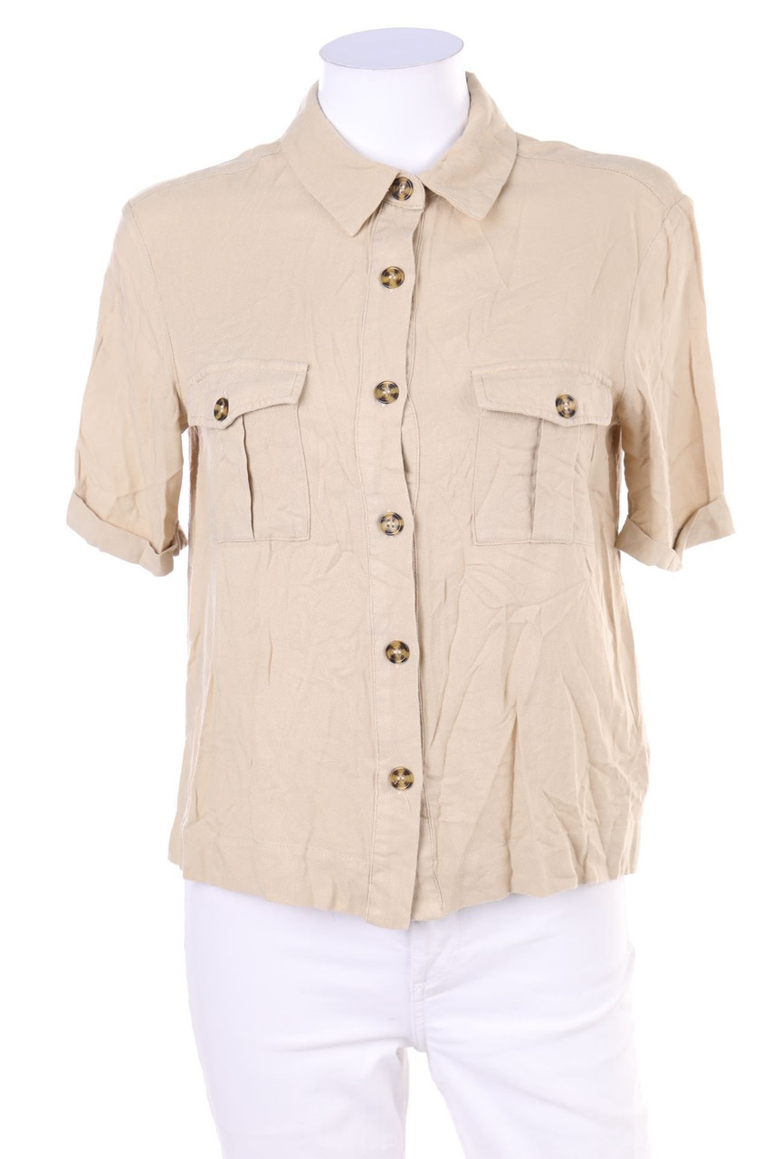 LA REDOUTE - Kurzarm-Bluse aus Viskose mit aufgesetzten Taschen - D 32