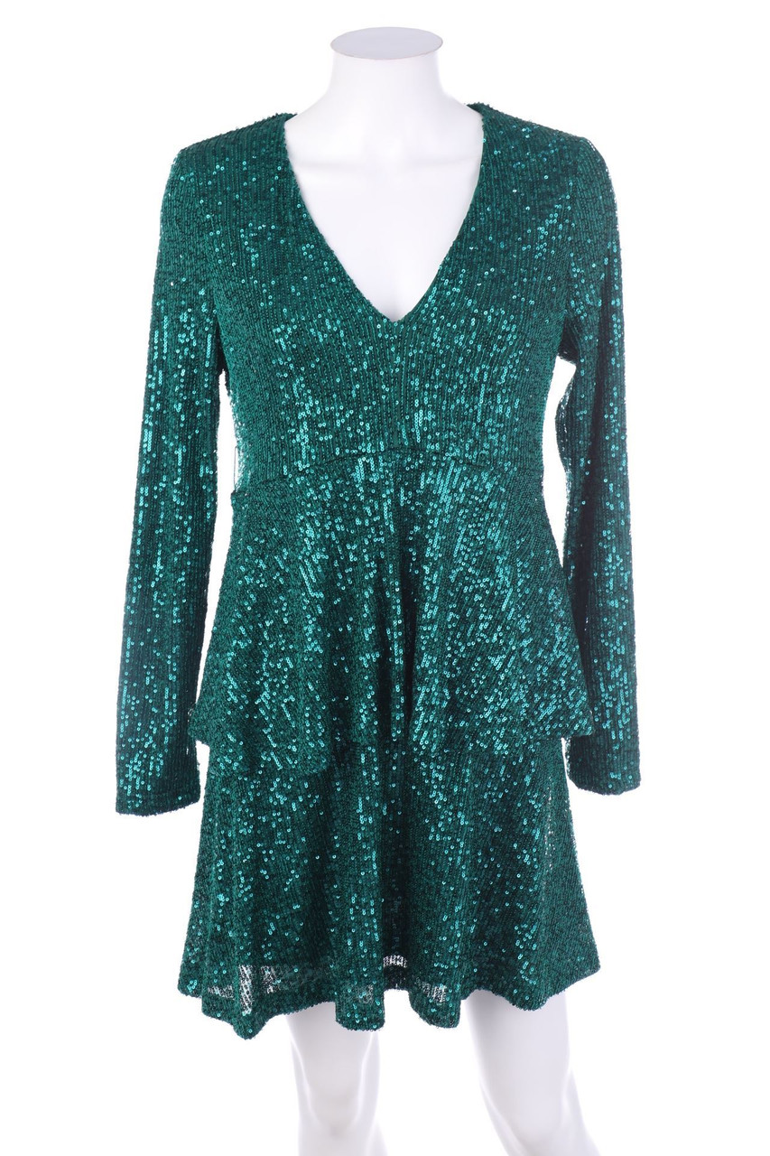 IN THE STYLE - Pailletten-Kleid im Layer Look - D 34