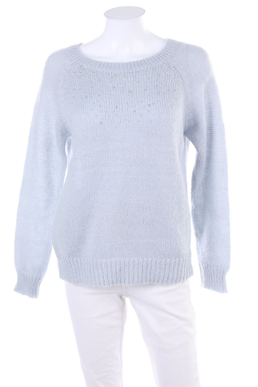 CAROLL - Strick-Pullover aus Mohair-Mix mit Strass-Steinen - D 40