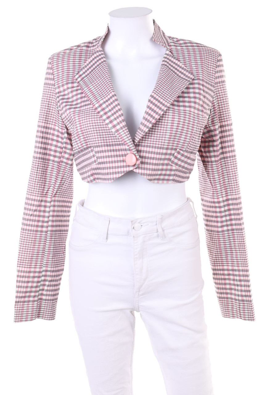 KORALLINE - Bolero mit Karo-Muster - XS