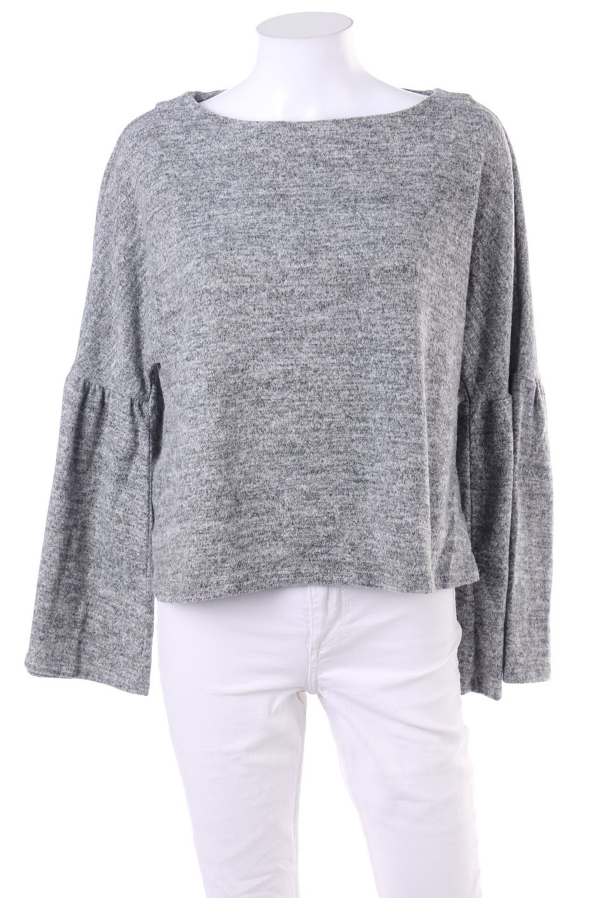 MANGO - Strick-Pullover mit Volants - S