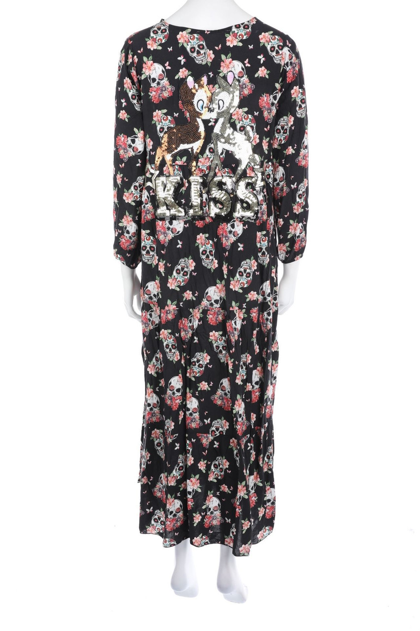 No Label - Maxi Dress with Print - M