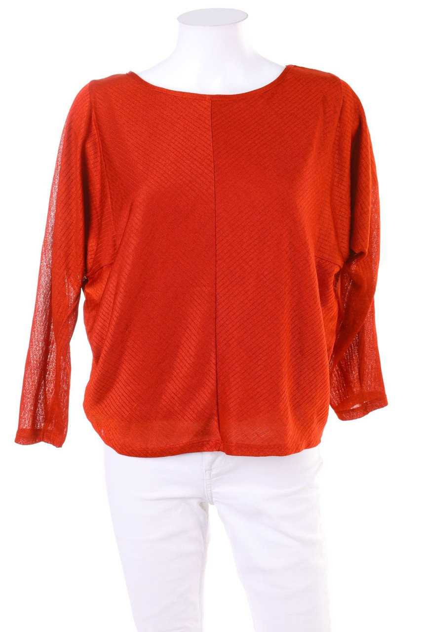 Ohne Label - Batwing-Shirt mit Metallic-Effekt - D 36