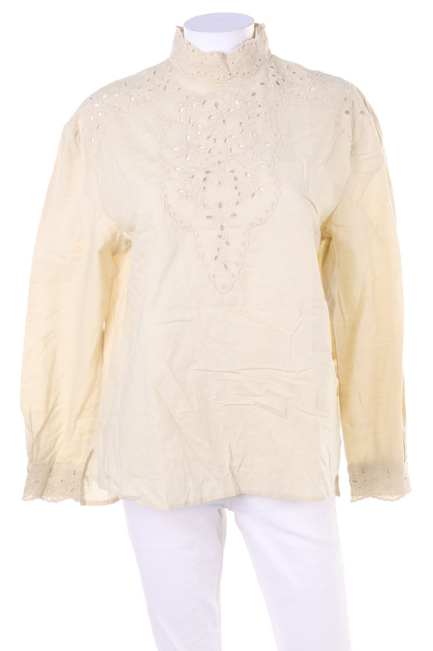 MANGO - Bluse mit Spitze - S