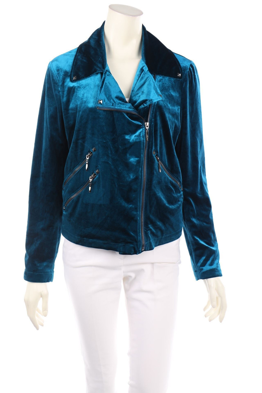 Belle BADGLEY MISCHKA - Samt-Jacke im Biker-Stil - L