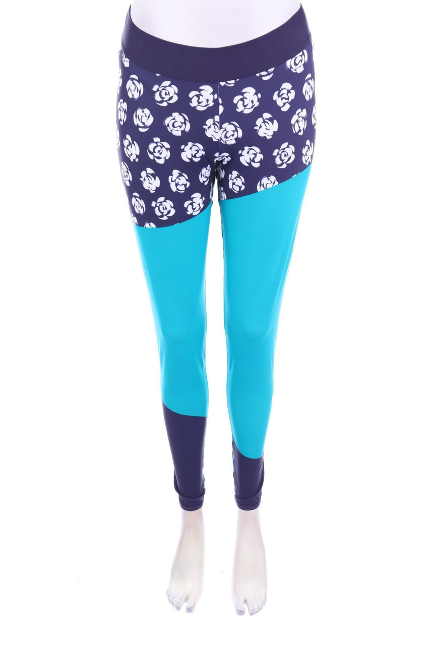 adidas - Sport Leggings with Flower Print - M