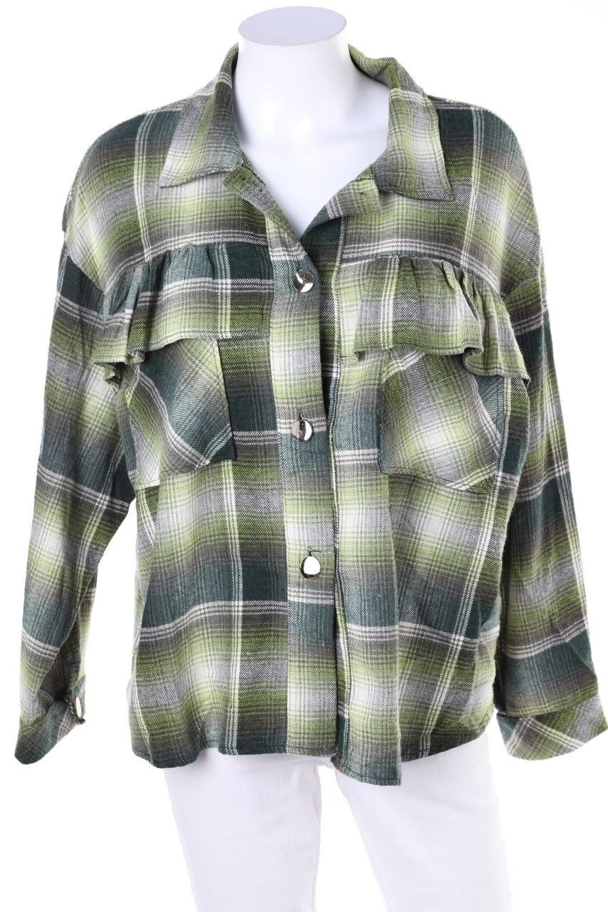 Free For Humanity - Shacket-Jacke mit Karo-Muster - L