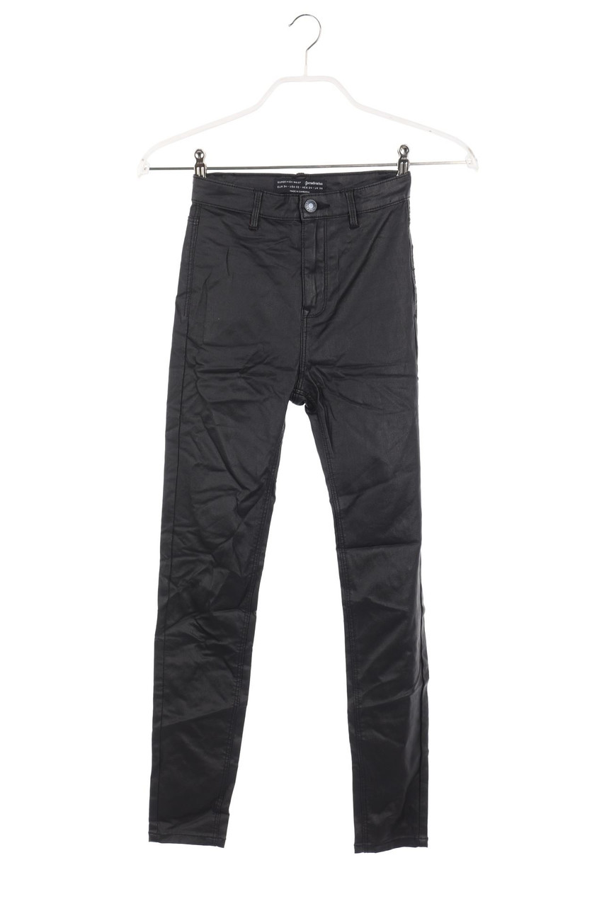 Stradivarius - High Waist-Coated Skinny Jeggings - D 32