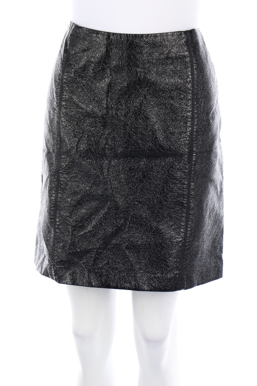 H&M - Faux Leather-Mini-Rock - D 44