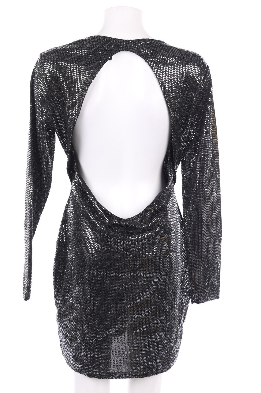 H&M - Party-Kleid mit Metallic-Effekt - L