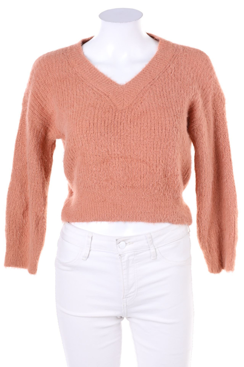 Ohne Label - Cropped-Strick-Pullover - XS