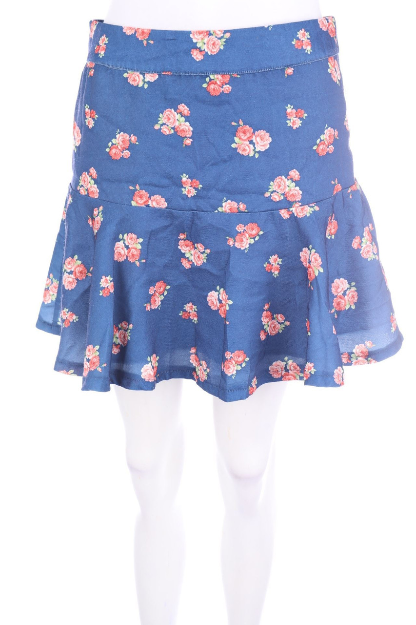 Kling - Volants-Skirt with Flower Print - M