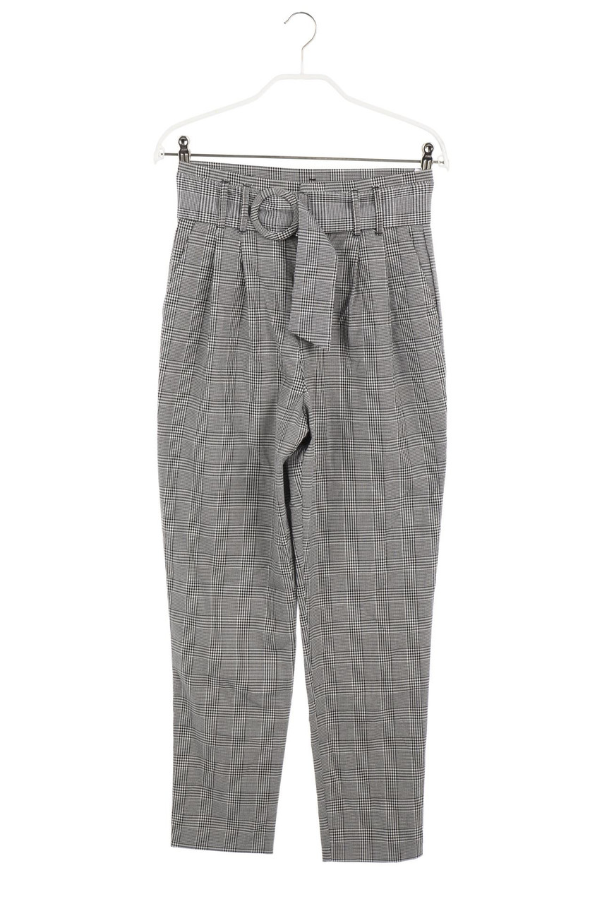 ZARA - Paperbag-Hose mit Muster - XS