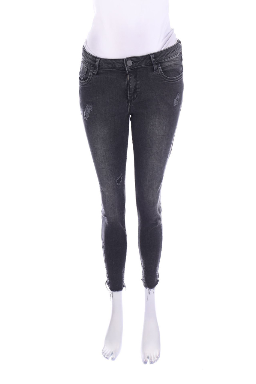 Denim & Co. - Distressed Skinny-Jeans - D 36