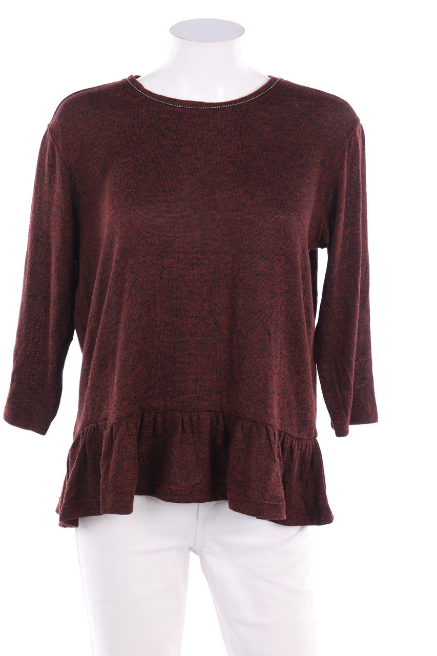 FRANSA - Blouse with Keyhole - M