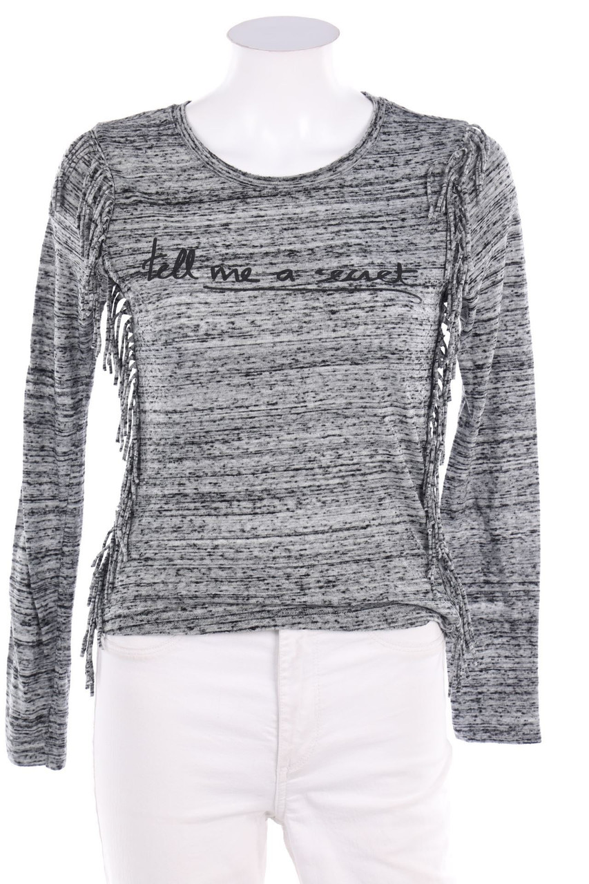 Bershka - Longsleeve-Shirt with Fringes - S