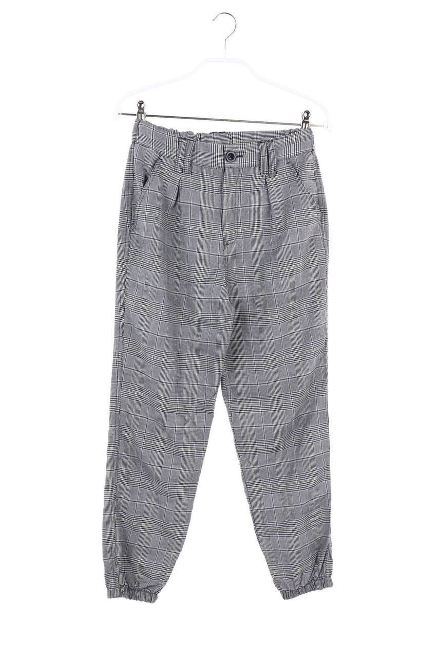 Jennyfer - Bundfaltenhose mit Karo-Muster - D 34