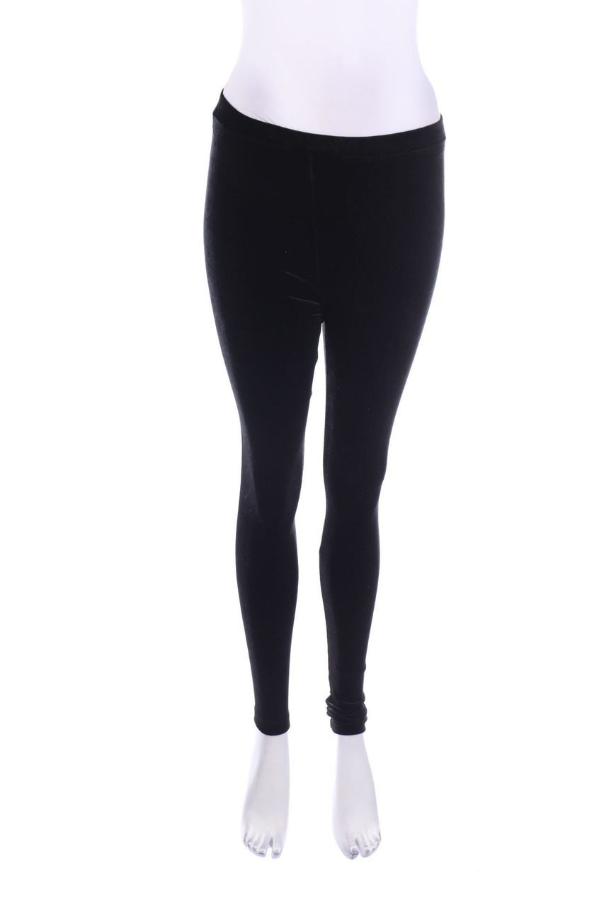 H&M - Samt-Leggings - S