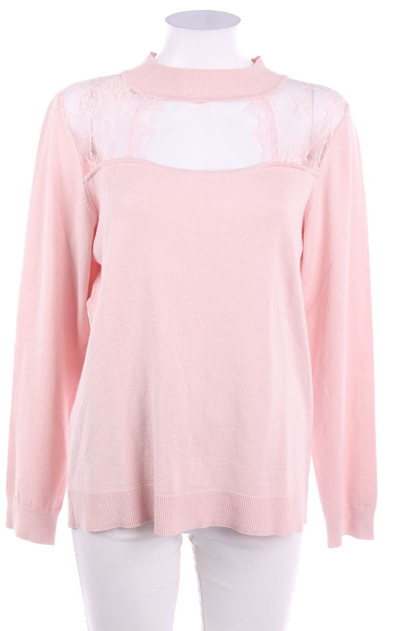 maloo - Strick-Pullover mit Spitze - D 40