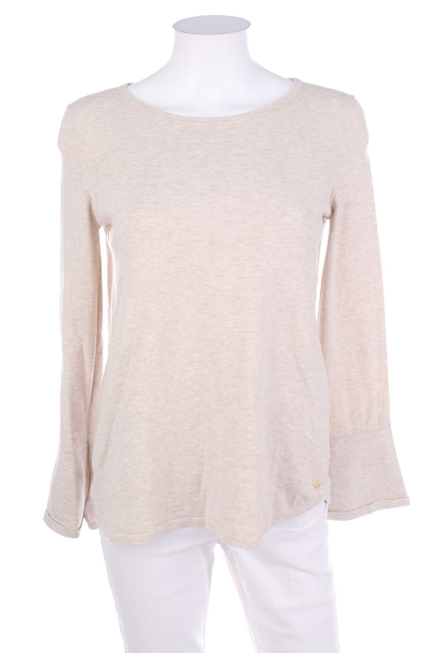 Marc O´Polo - Boatneck Pullover, Viscose-blend with Trumpet Sleeves - S