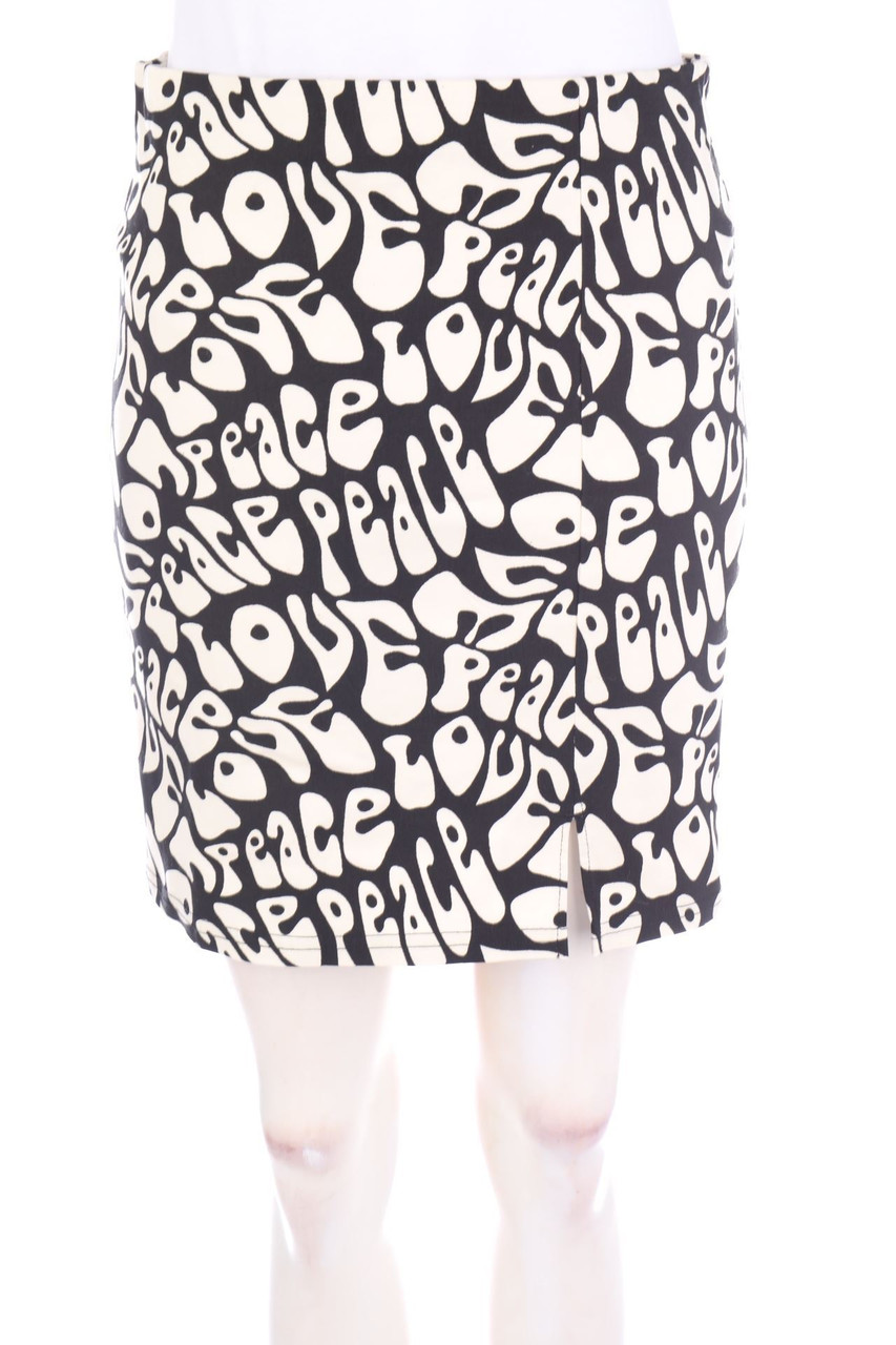 TOPSHOP - Skirt with Statement Print - D 38