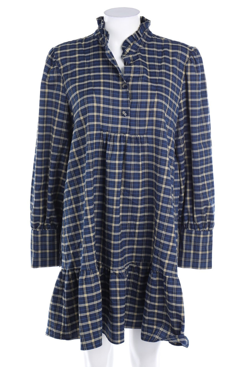 ZARA WOMAN - Shift-Kleid mit Karo-Muster - XL