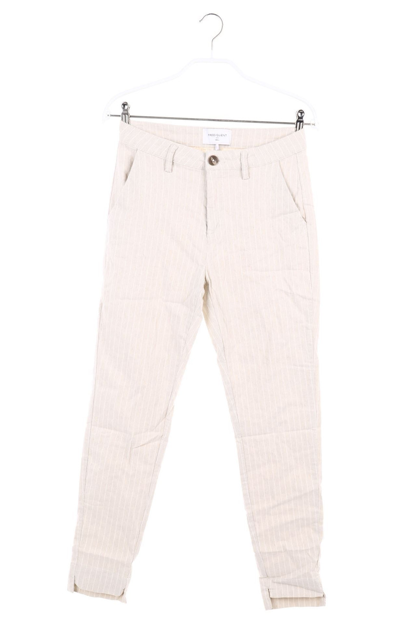 FREEQUENT - Hose aus Leinen-Mix mit Nadelstreifen - S