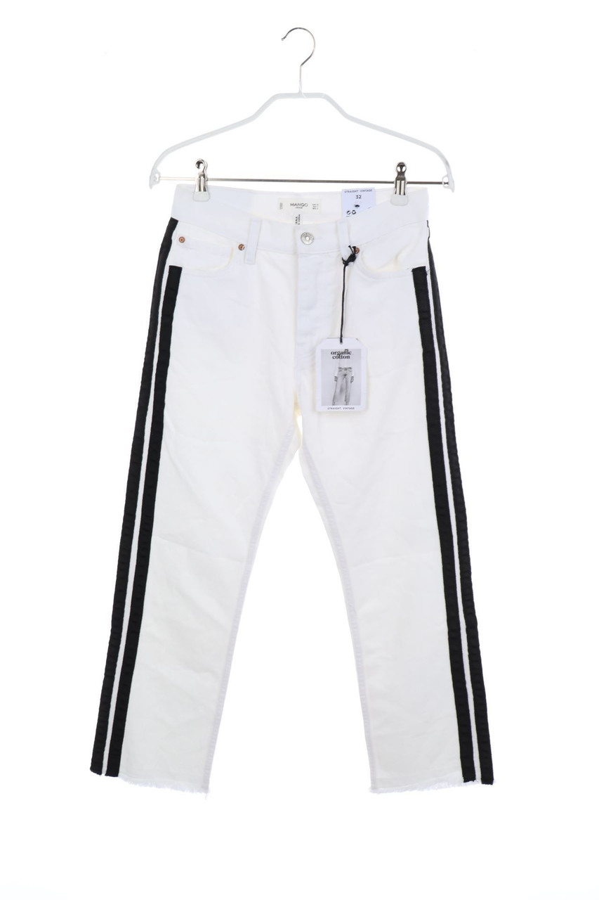 MANGO - Straight Cut Jeans mit Galonstreifen - D 30