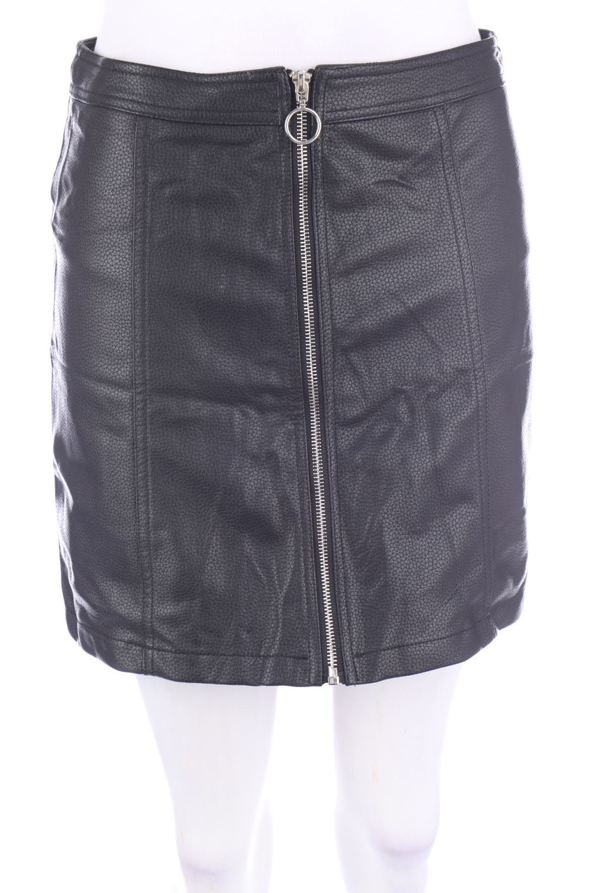 Chicorée - faux leather mini-skirt with Zipper Closure - S